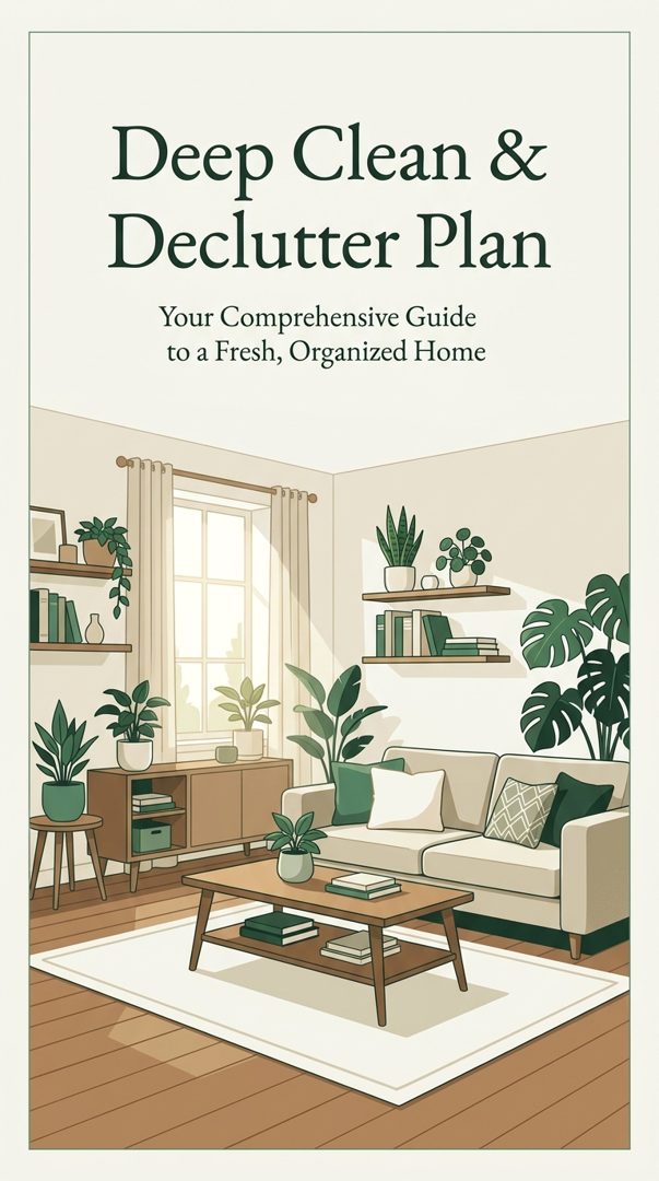 The 30 Day Whole Home Declutter and Deep Cleaning Blueprint
