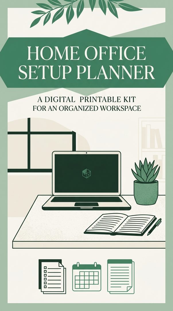 The Ultimate Home Office Setup and Productivity Planner cover