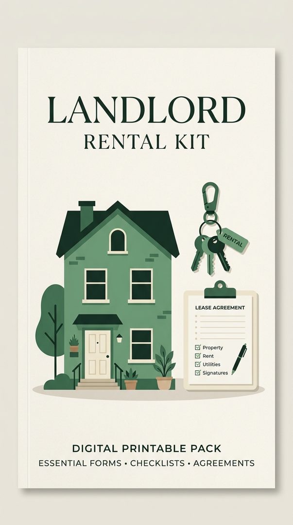 Landlord Rental Property Maintenance Kit & Management System